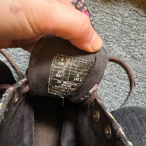 Dr Martens Rose Canvas Boots, size 37 - Picture 5 of 6